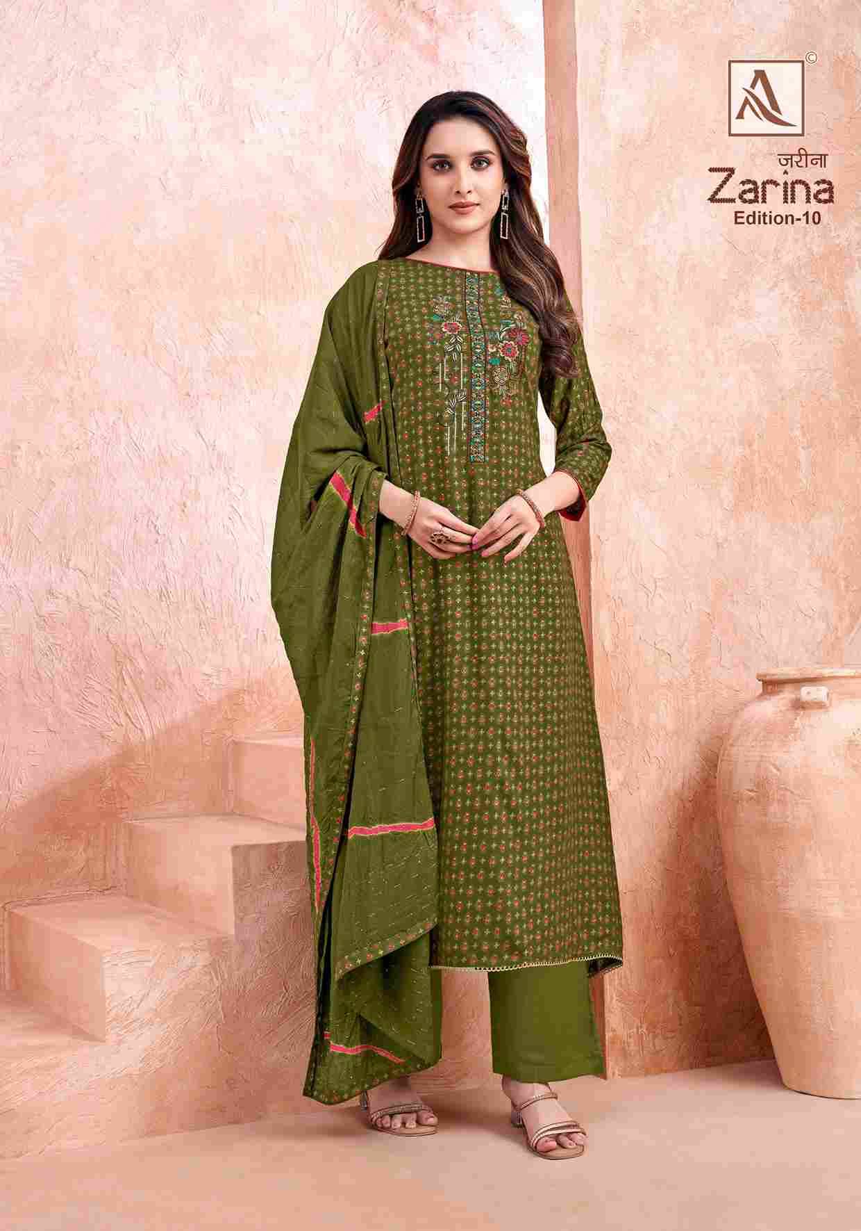 Zarina Vol-10 By Alok Suit 2023-848-01 To 2023-848-08 Series Beautiful Festive Suits Colorful Stylish Fancy Casual Wear & Ethnic Wear Pure Viscose Rayon Dresses At Wholesale Price