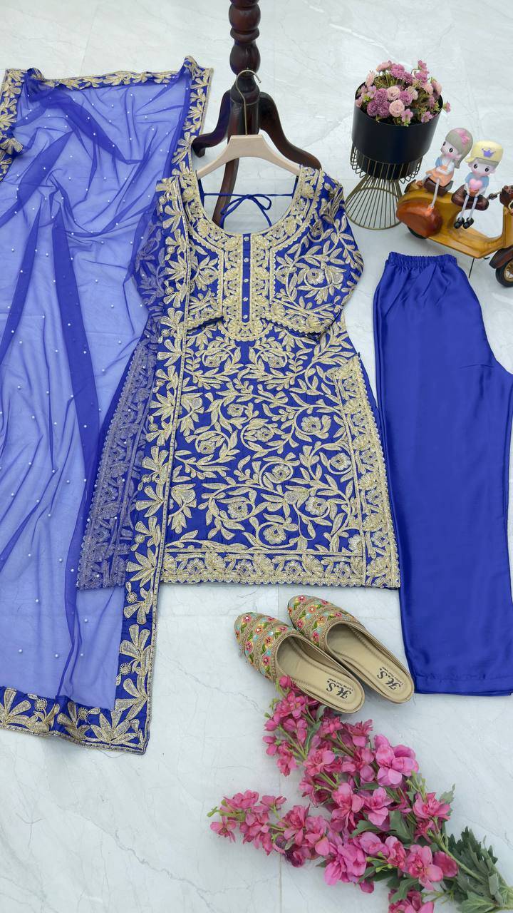 Zs-9000 By Fashid Wholesale 01 To 04 Beautiful Colorful Fancy Wedding Collection Occasional Wear & Party Wear Chinnon Dresses At Wholesale Price