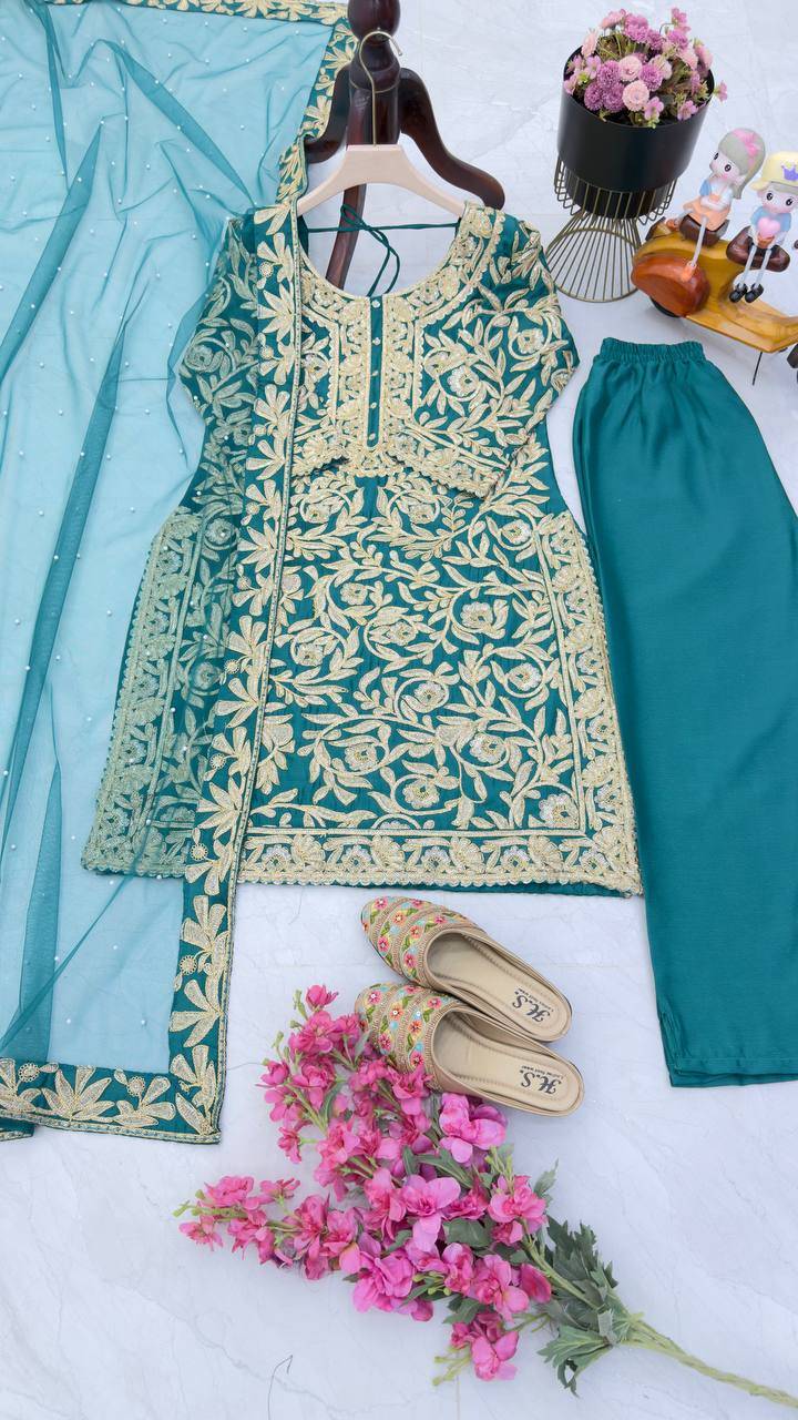 Zs-9000 By Fashid Wholesale 01 To 04 Beautiful Colorful Fancy Wedding Collection Occasional Wear & Party Wear Chinnon Dresses At Wholesale Price