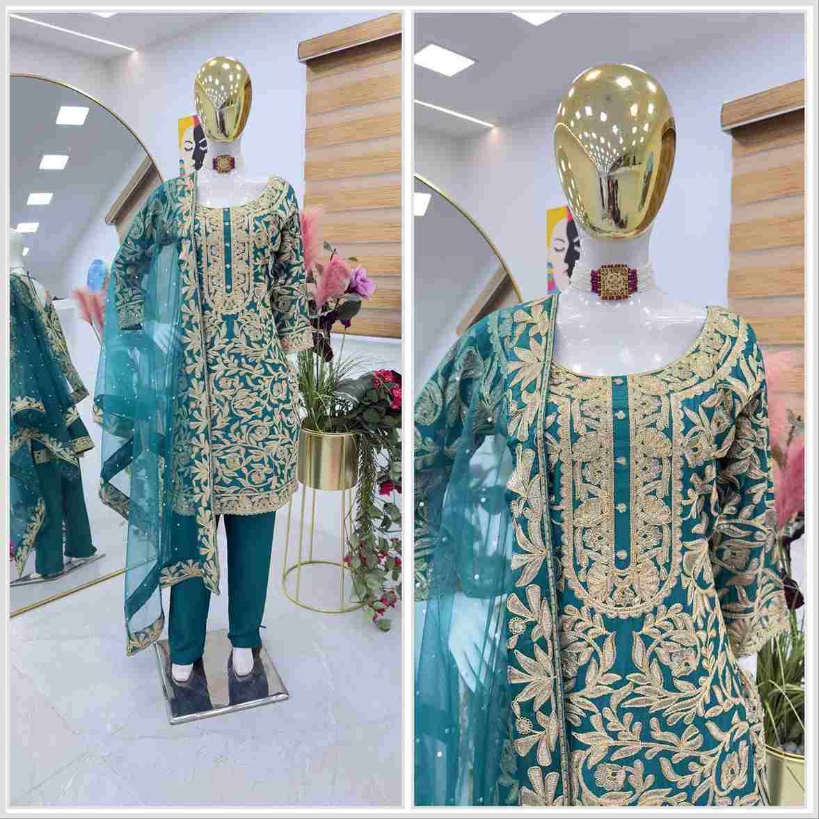 Zs-9000 By Fashid Wholesale 01 To 04 Beautiful Colorful Fancy Wedding Collection Occasional Wear & Party Wear Chinnon Dresses At Wholesale Price