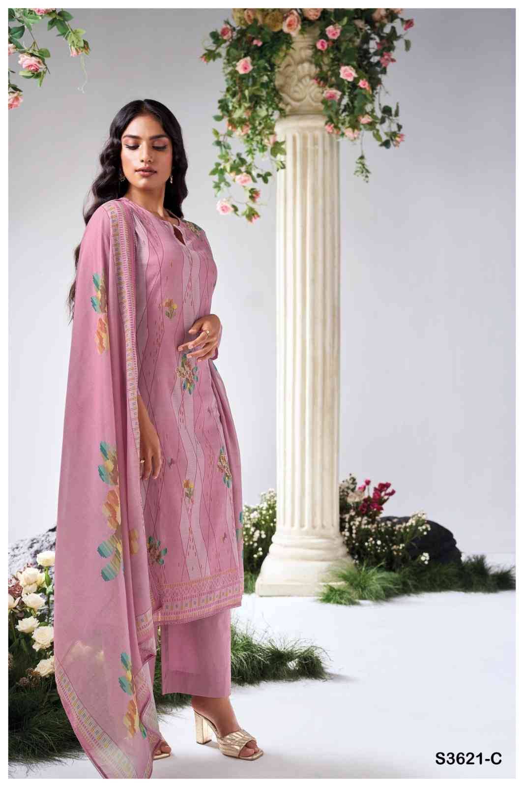 Prapti-3621 By Ganga Fashion 3621-A To 3621-D Series Beautiful Festive Suits Colorful Stylish Fancy Casual Wear & Ethnic Wear Mal Cotton Dresses At Wholesale Price