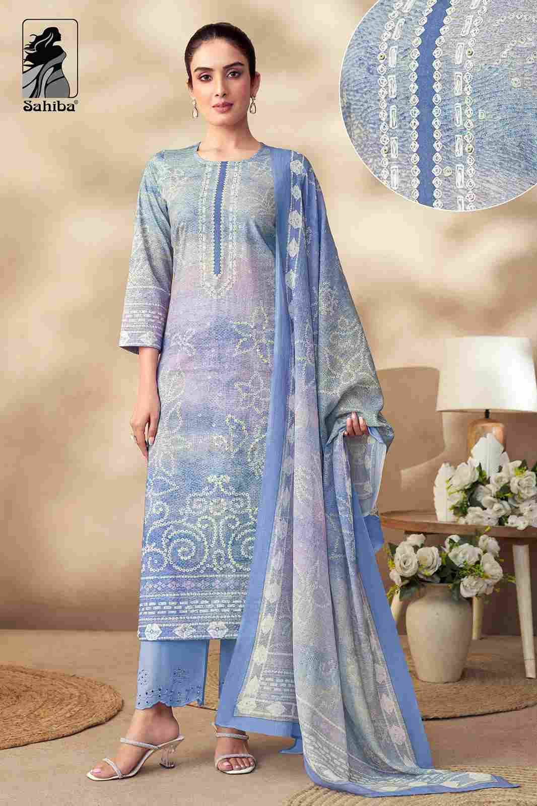 Tanisha By Sahiba Fabrics Beautiful Festive Suits Colorful Stylish Fancy Casual Wear & Ethnic Wear Pure Lawn Cotton Dresses At Wholesale Price