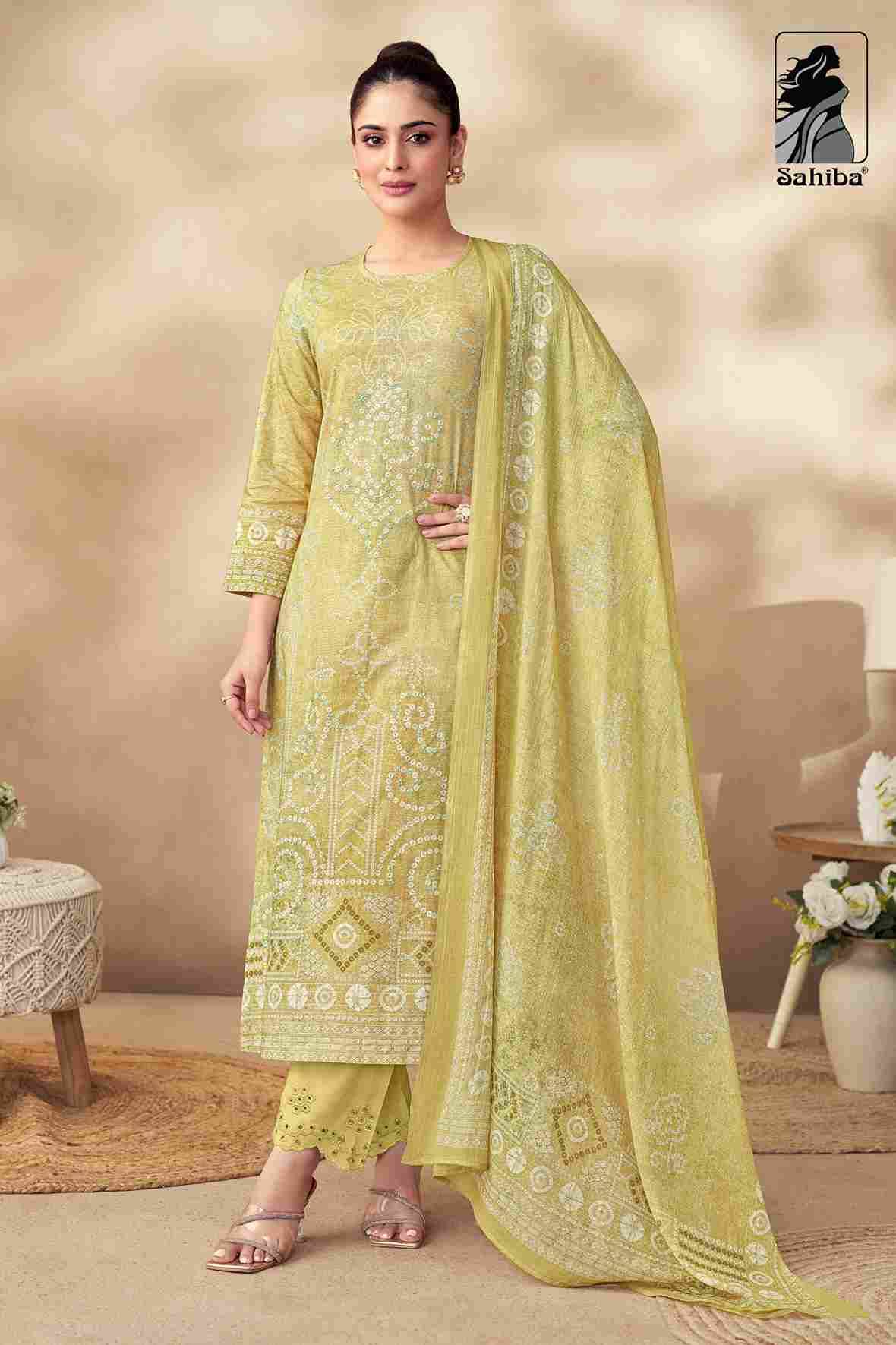 Tanisha By Sahiba Fabrics Beautiful Festive Suits Colorful Stylish Fancy Casual Wear & Ethnic Wear Pure Lawn Cotton Dresses At Wholesale Price