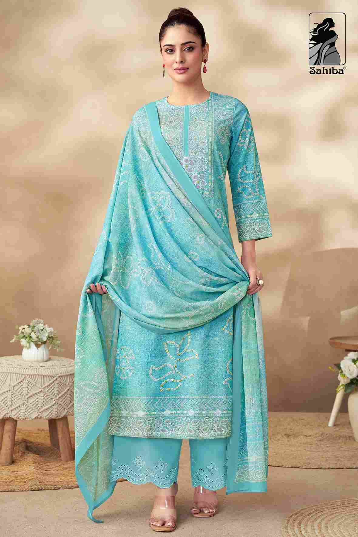Tanisha By Sahiba Fabrics Beautiful Festive Suits Colorful Stylish Fancy Casual Wear & Ethnic Wear Pure Lawn Cotton Dresses At Wholesale Price