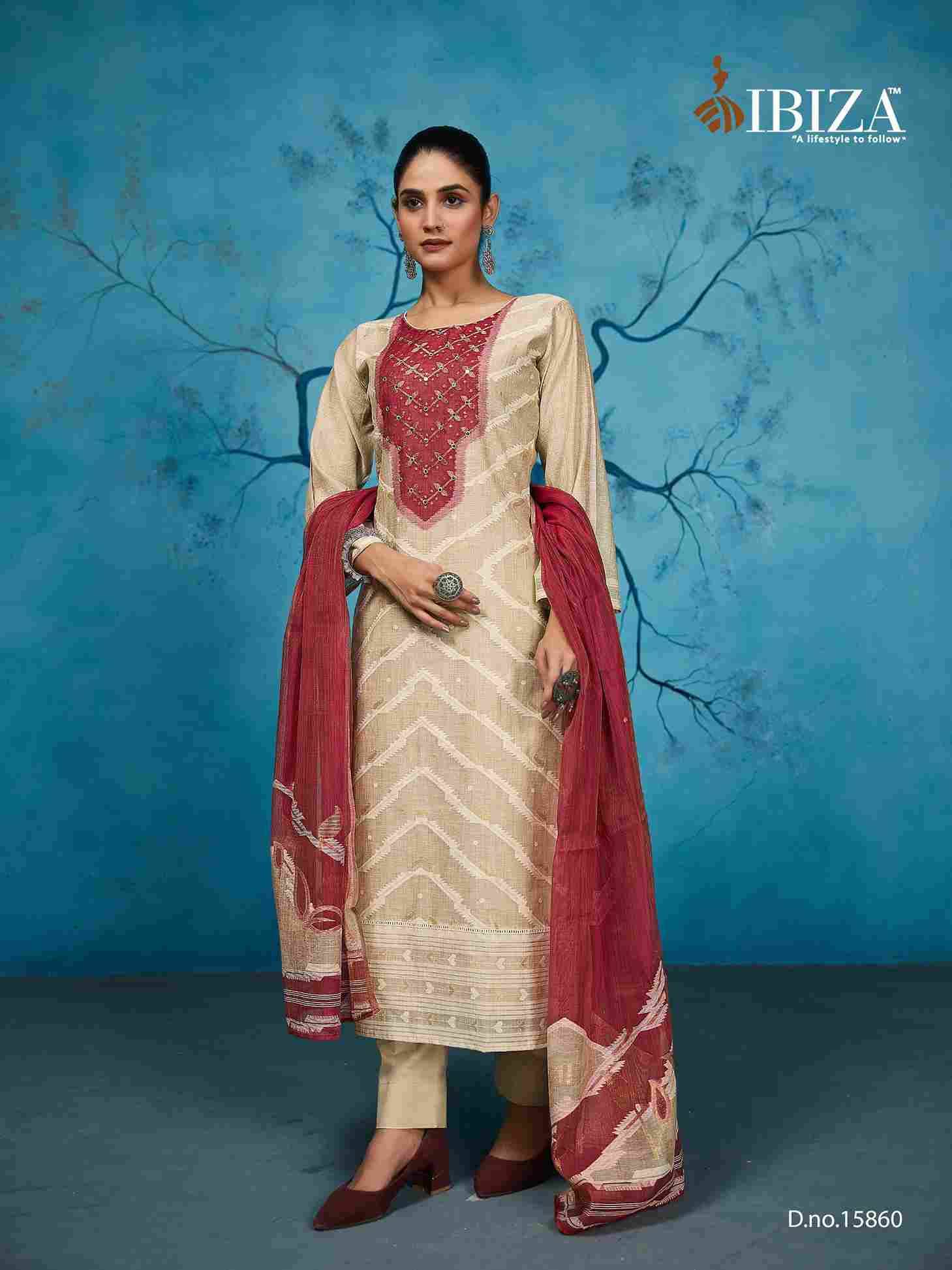 Sensation By Ibiza 15860 To 15863 Series Designer Festive Suits Beautiful Fancy Stylish Colorful Party Wear & Occasional Wear Pure Silk Jacquard Dresses At Wholesale Price