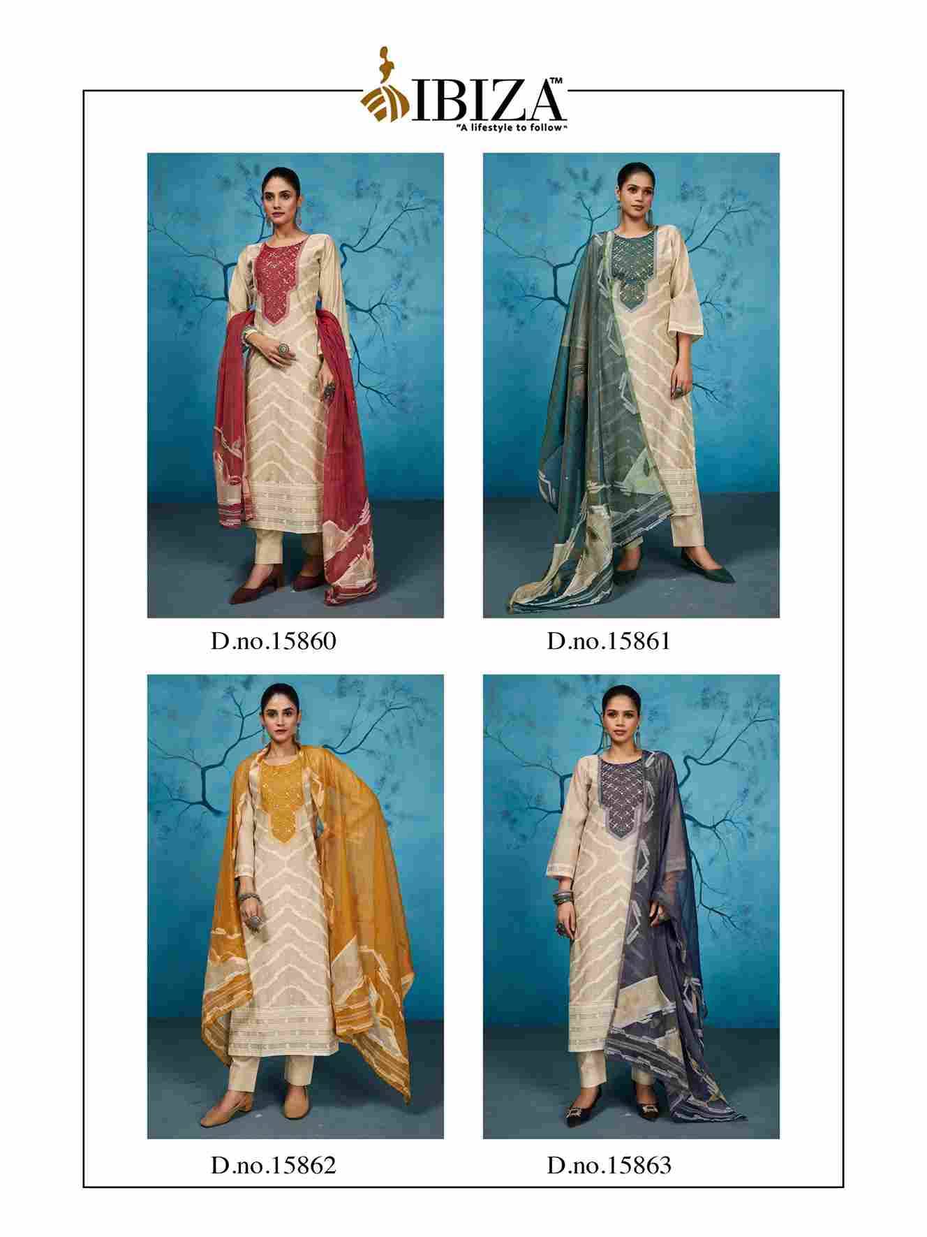 Sensation By Ibiza 15860 To 15863 Series Designer Festive Suits Beautiful Fancy Stylish Colorful Party Wear & Occasional Wear Pure Silk Jacquard Dresses At Wholesale Price