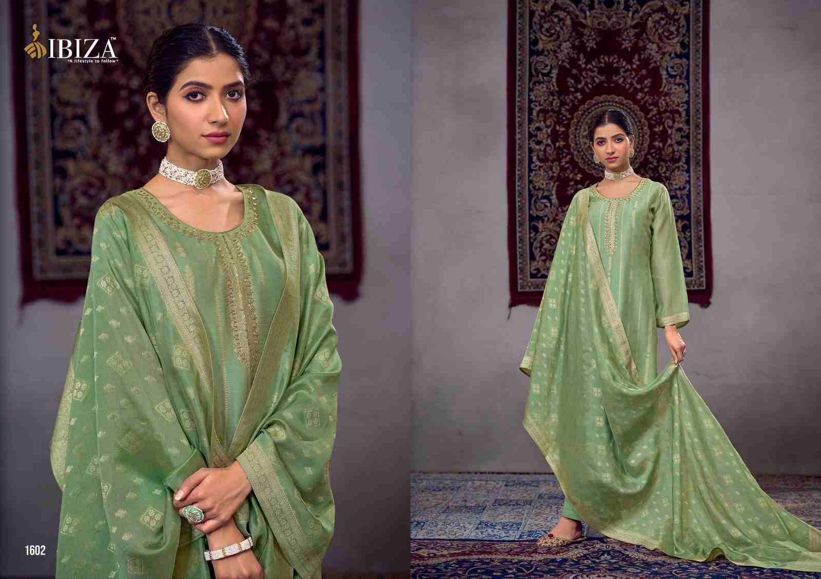 Kalika By Ibiza 1601 To 1604 Series Designer Festive Suits Beautiful Fancy Stylish Colorful Party Wear & Occasional Wear Pure Silk Jacquard Dresses At Wholesale Price