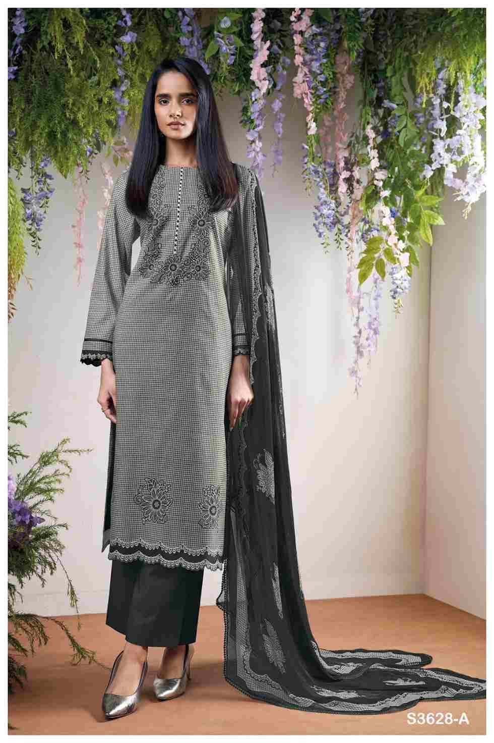 Myraavi-3628 By Ganga Fashion 3628-A To 3628-B Series Beautiful Festive Suits Colorful Stylish Fancy Casual Wear & Ethnic Wear Premium Cotton Dresses At Wholesale Price