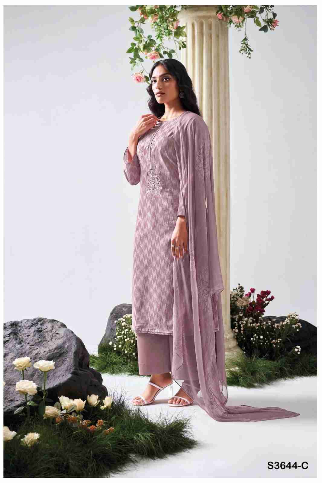 Gianella-3644 By Ganga Fashion 3644-A To 3644-D Series Beautiful Festive Suits Colorful Stylish Fancy Casual Wear & Ethnic Wear Premium Cotton Dresses At Wholesale Price