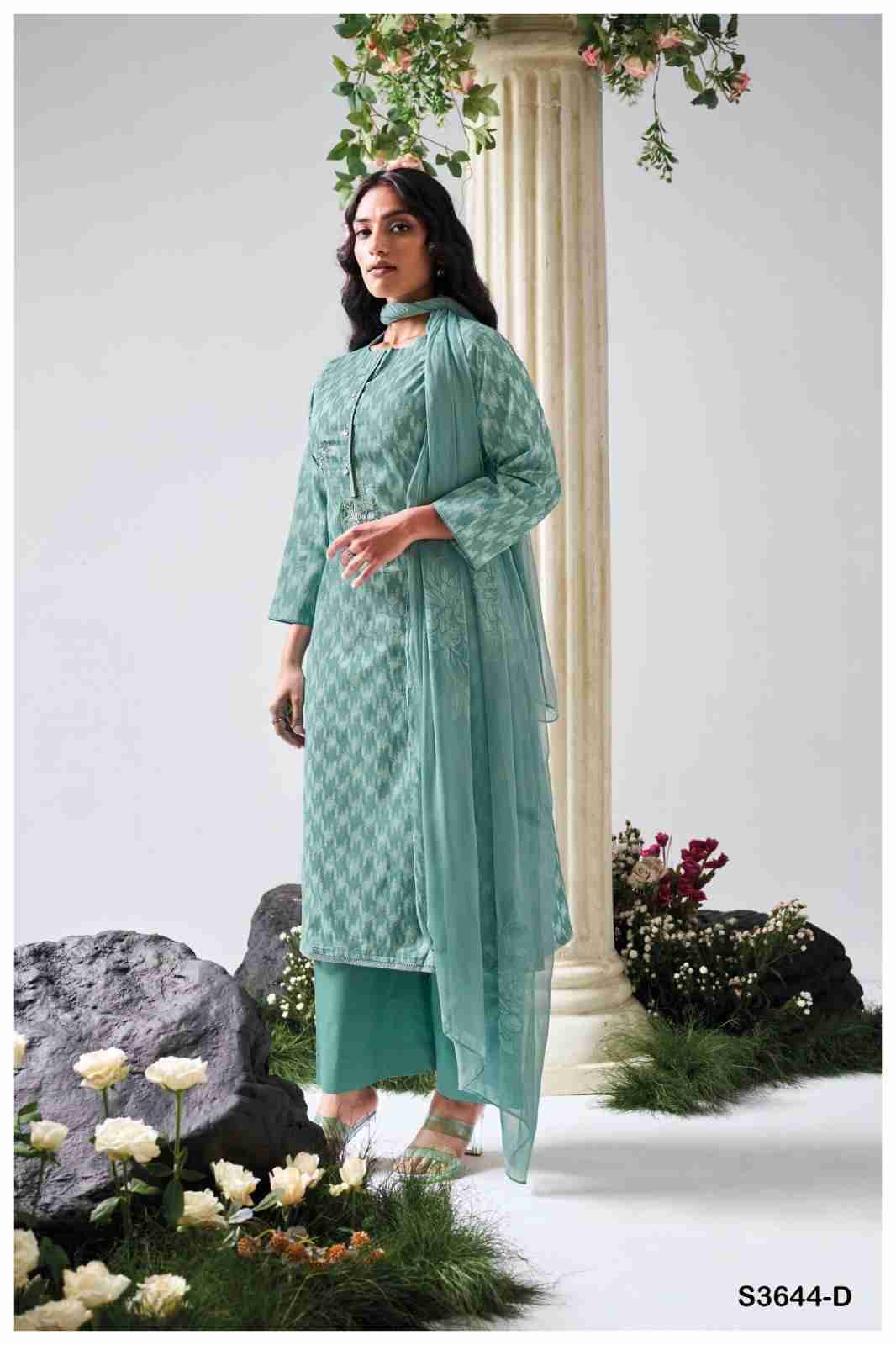 Gianella-3644 By Ganga Fashion 3644-A To 3644-D Series Beautiful Festive Suits Colorful Stylish Fancy Casual Wear & Ethnic Wear Premium Cotton Dresses At Wholesale Price