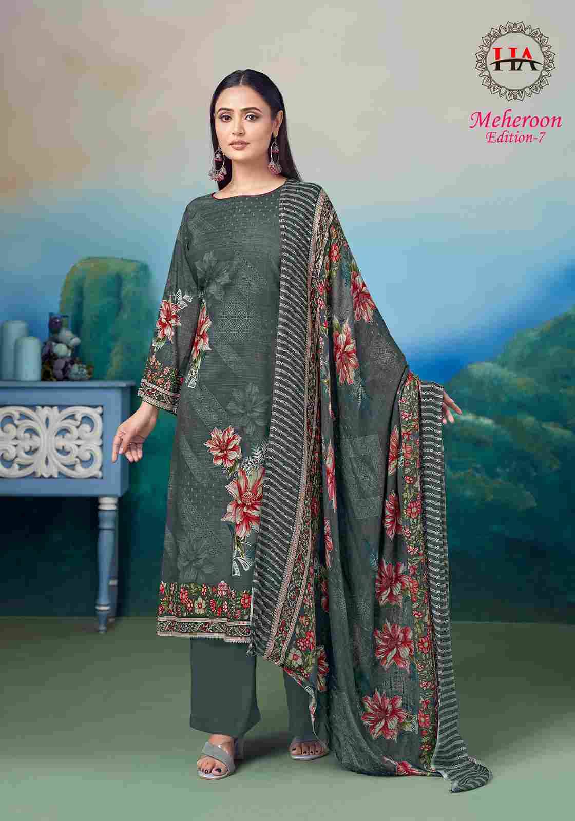 Meheroon Vol-7 By Harshit Fashion Hub 2035-851-01 To 2035-851-06 Series Beautiful Festive Suits Stylish Fancy Colorful Casual Wear & Ethnic Wear Pure Viscose Rayon Dresses At Wholesale Price