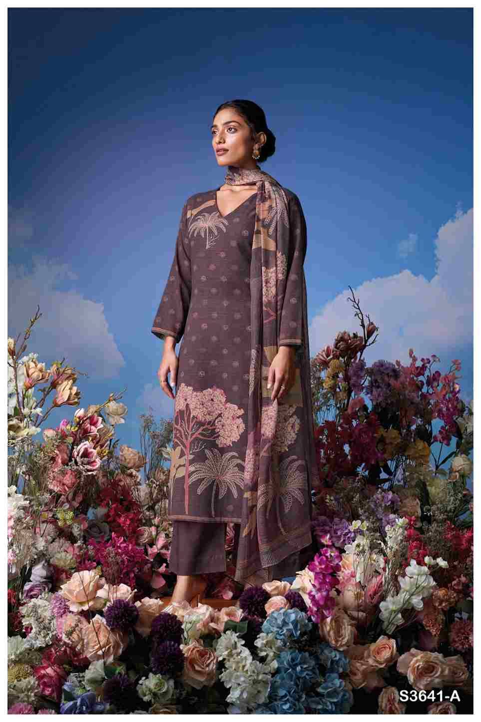 Ziya-3641 By Ganga Fashion 3641-A To 3641-D Series Beautiful Festive Suits Colorful Stylish Fancy Casual Wear & Ethnic Wear Pure Cotton Dresses At Wholesale Price