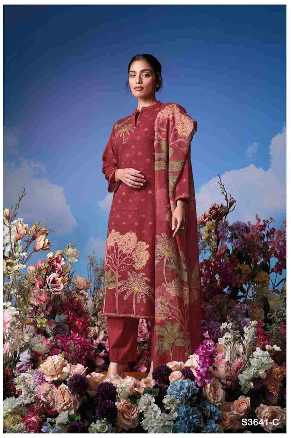 Ziya-3641 By Ganga Fashion 3641-A To 3641-D Series Beautiful Festive Suits Colorful Stylish Fancy Casual Wear & Ethnic Wear Pure Cotton Dresses At Wholesale Price