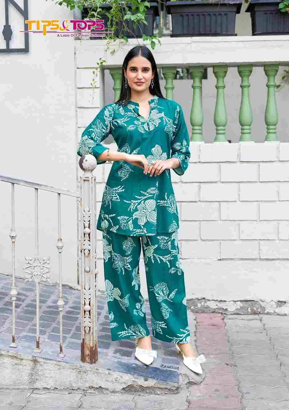 Fashion Beats Vol-12 By Tips And Tops 12001 To 12006 Series Designer Stylish Fancy Colorful Beautiful Party Wear & Ethnic Wear Collection Rayon Print Co-Ord At Wholesale Price