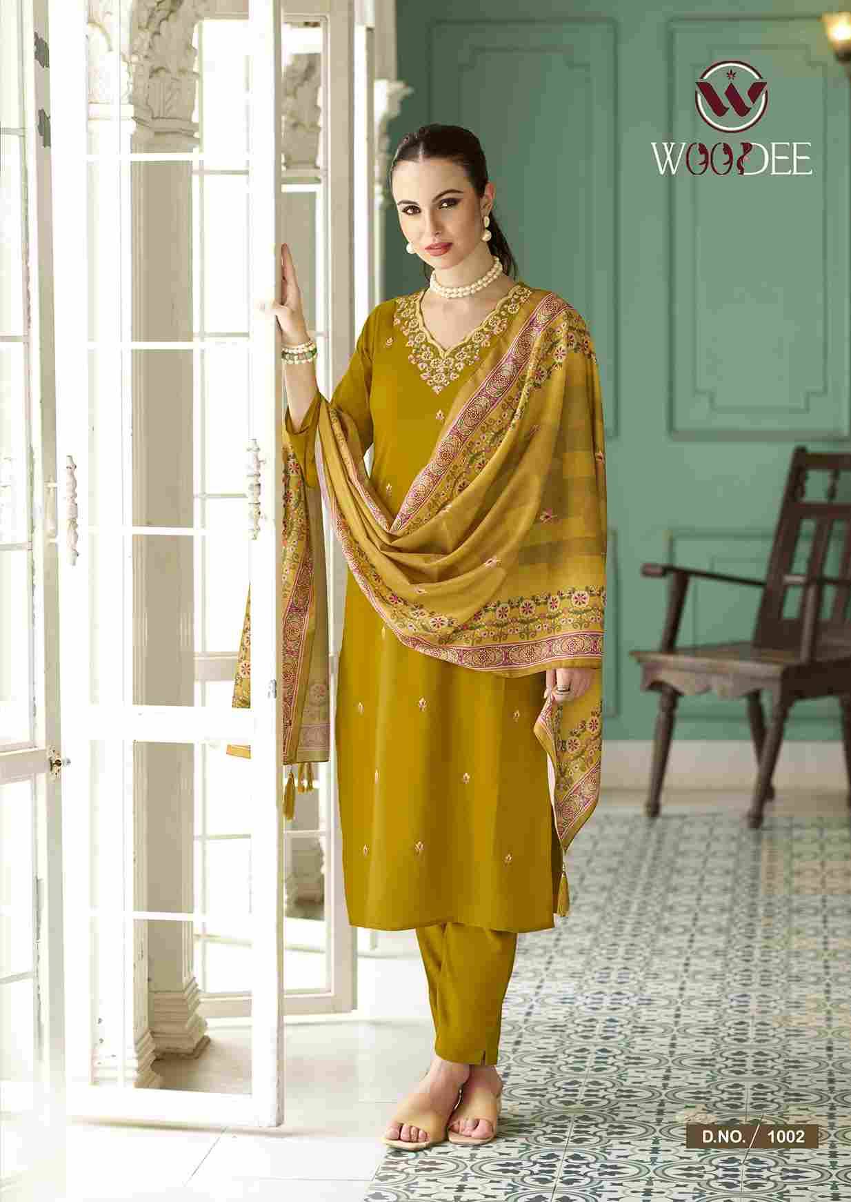 Chitraa By Woodee 1001 To 1006 Series Beautiful Festive Suits Colorful Stylish Fancy Casual Wear & Ethnic Wear Rayon Slub Dresses At Wholesale Price