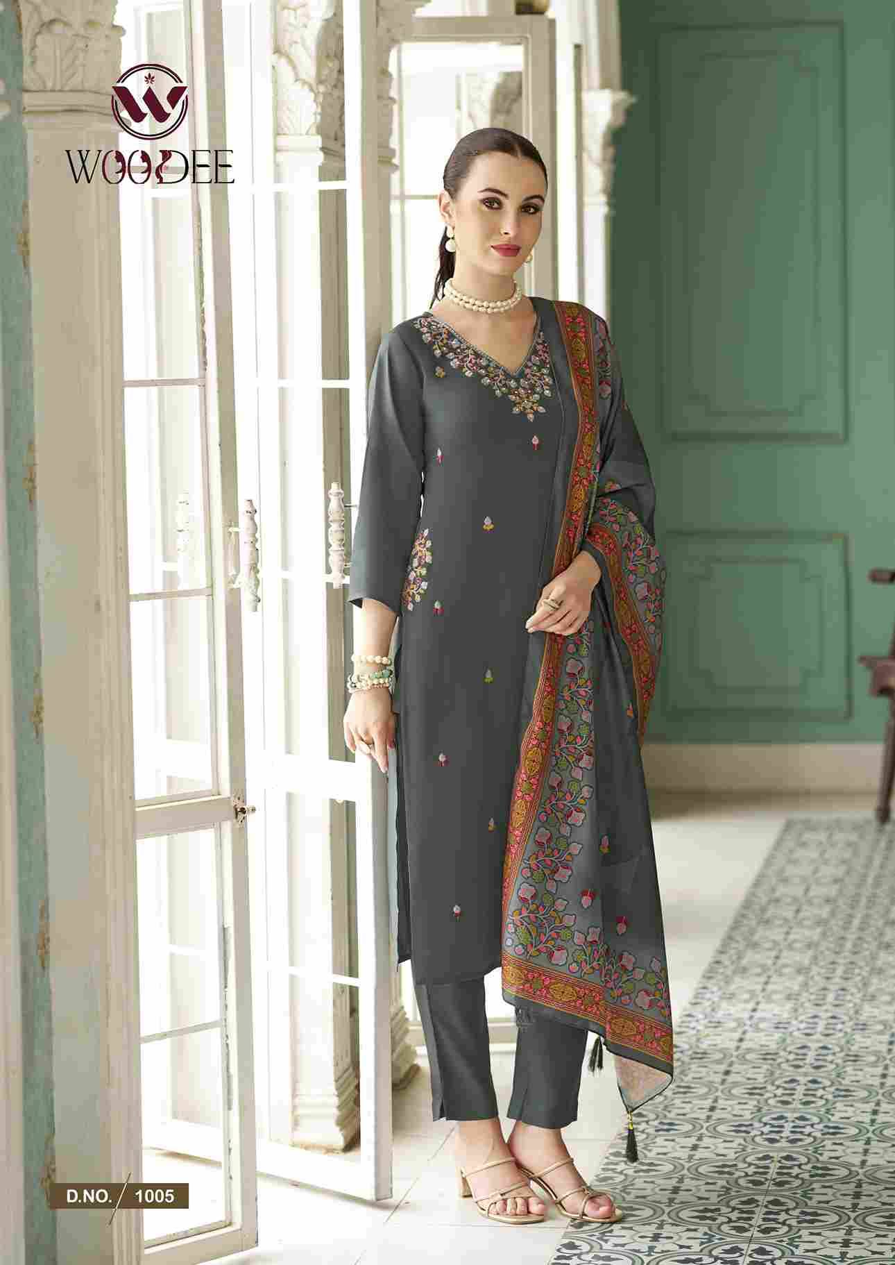 Chitraa By Woodee 1001 To 1006 Series Beautiful Festive Suits Colorful Stylish Fancy Casual Wear & Ethnic Wear Rayon Slub Dresses At Wholesale Price