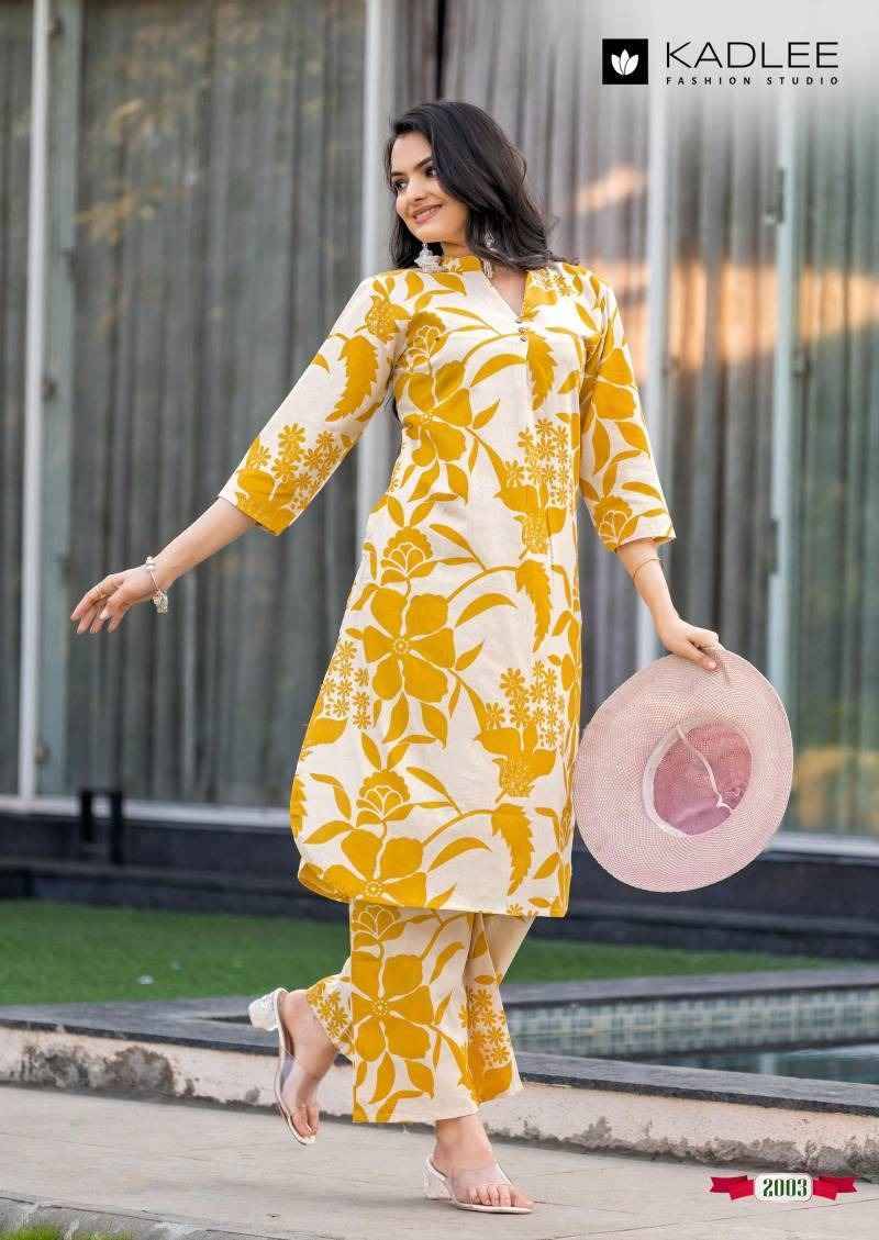 Rosy By Kadlee 2001 To 2005 Series Designer Stylish Fancy Colorful Beautiful Party Wear & Ethnic Wear Collection Rayon Print Co-Ord At Wholesale Price