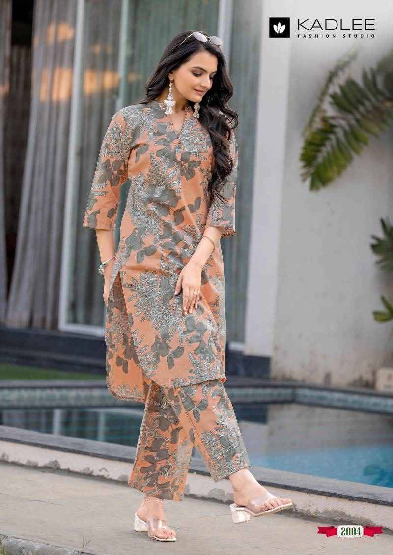 Rosy By Kadlee 2001 To 2005 Series Designer Stylish Fancy Colorful Beautiful Party Wear & Ethnic Wear Collection Rayon Print Co-Ord At Wholesale Price