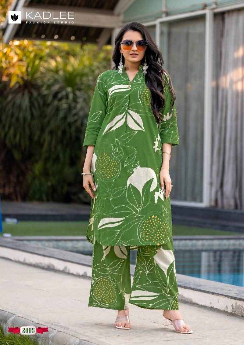 Rosy By Kadlee 2001 To 2005 Series Designer Stylish Fancy Colorful Beautiful Party Wear & Ethnic Wear Collection Rayon Print Co-Ord At Wholesale Price