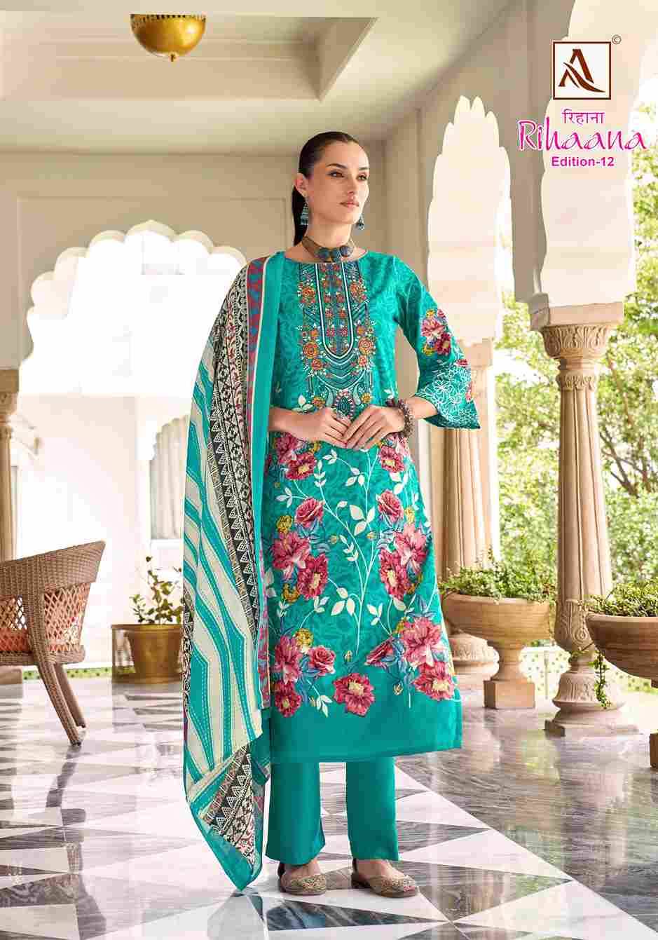Rihaana Vol-12 By Alok Suit 2033-838-01 To 2033-838-08 Series Beautiful Festive Suits Stylish Fancy Colorful Casual Wear & Ethnic Wear Pure Cambric Cotton Print Dresses At Wholesale Price