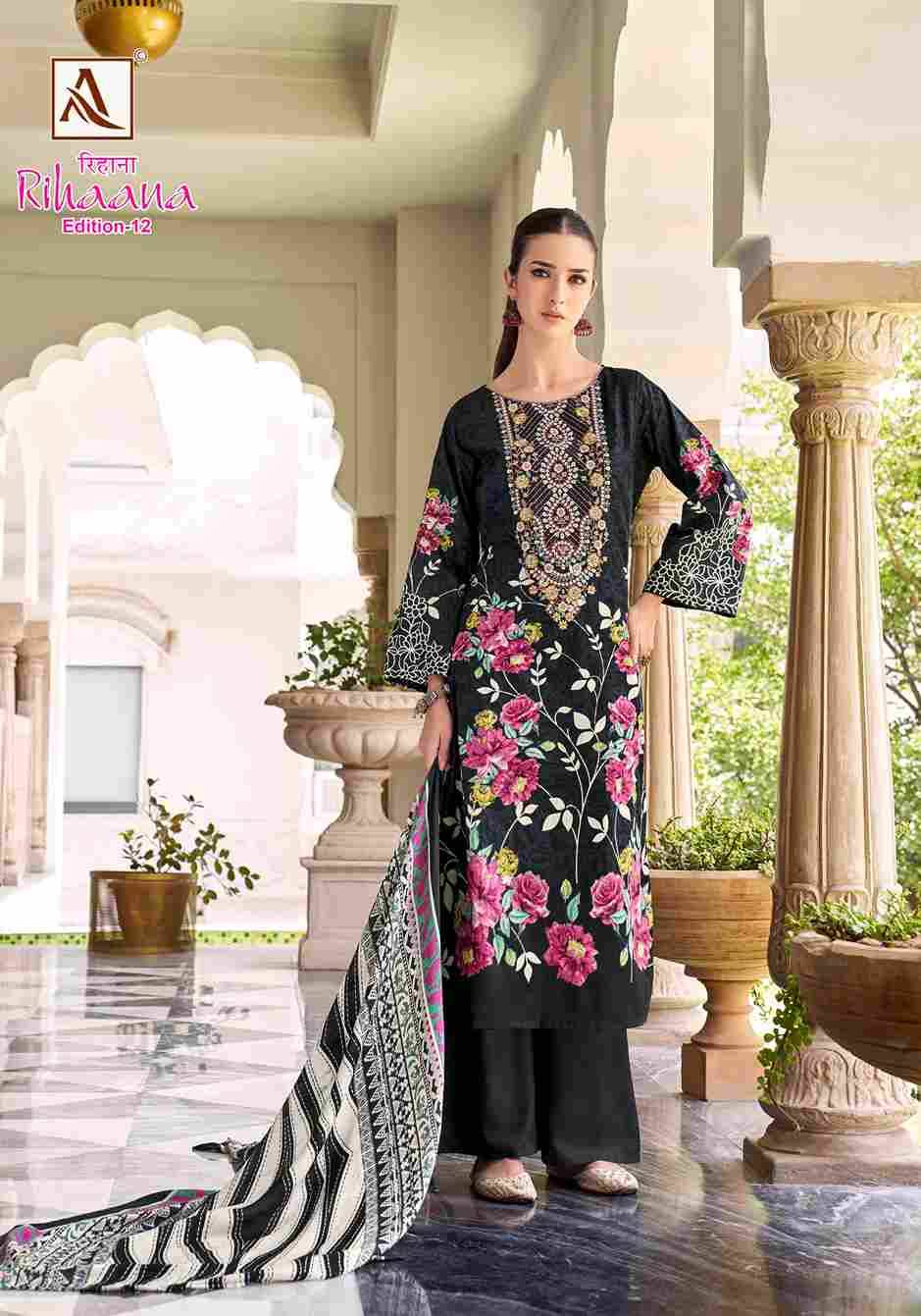 Rihaana Vol-12 By Alok Suit 2033-838-01 To 2033-838-08 Series Beautiful Festive Suits Stylish Fancy Colorful Casual Wear & Ethnic Wear Pure Cambric Cotton Print Dresses At Wholesale Price