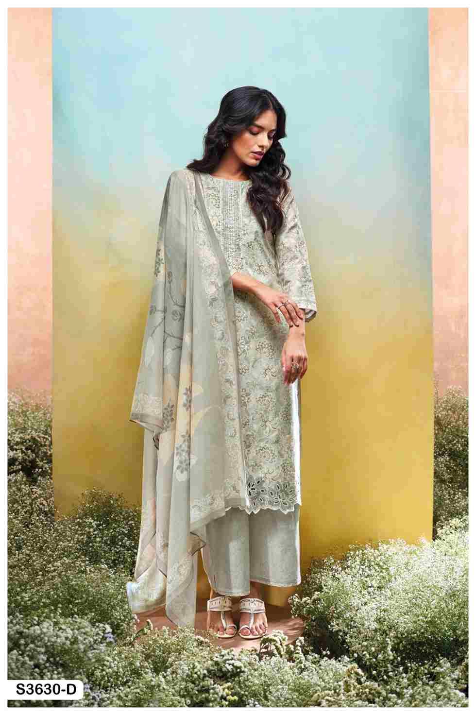 Avnee-3630 By Ganga Fashion 3630-A To 3630-D Series Beautiful Festive Suits Colorful Stylish Fancy Casual Wear & Ethnic Wear Pure Cotton Dresses At Wholesale Price