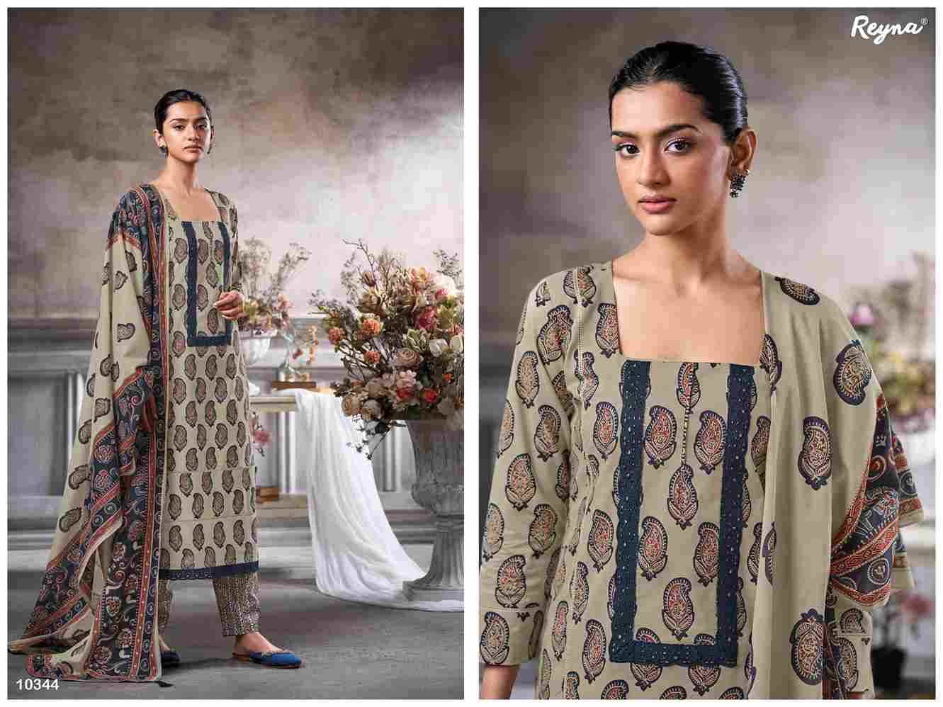 Ojjas By Reyna 10344 To 10347 Series Designer Stylish Fancy Colorful Beautiful Party Wear & Ethnic Wear Collection Pure Cotton Print Tops At Wholesale Price