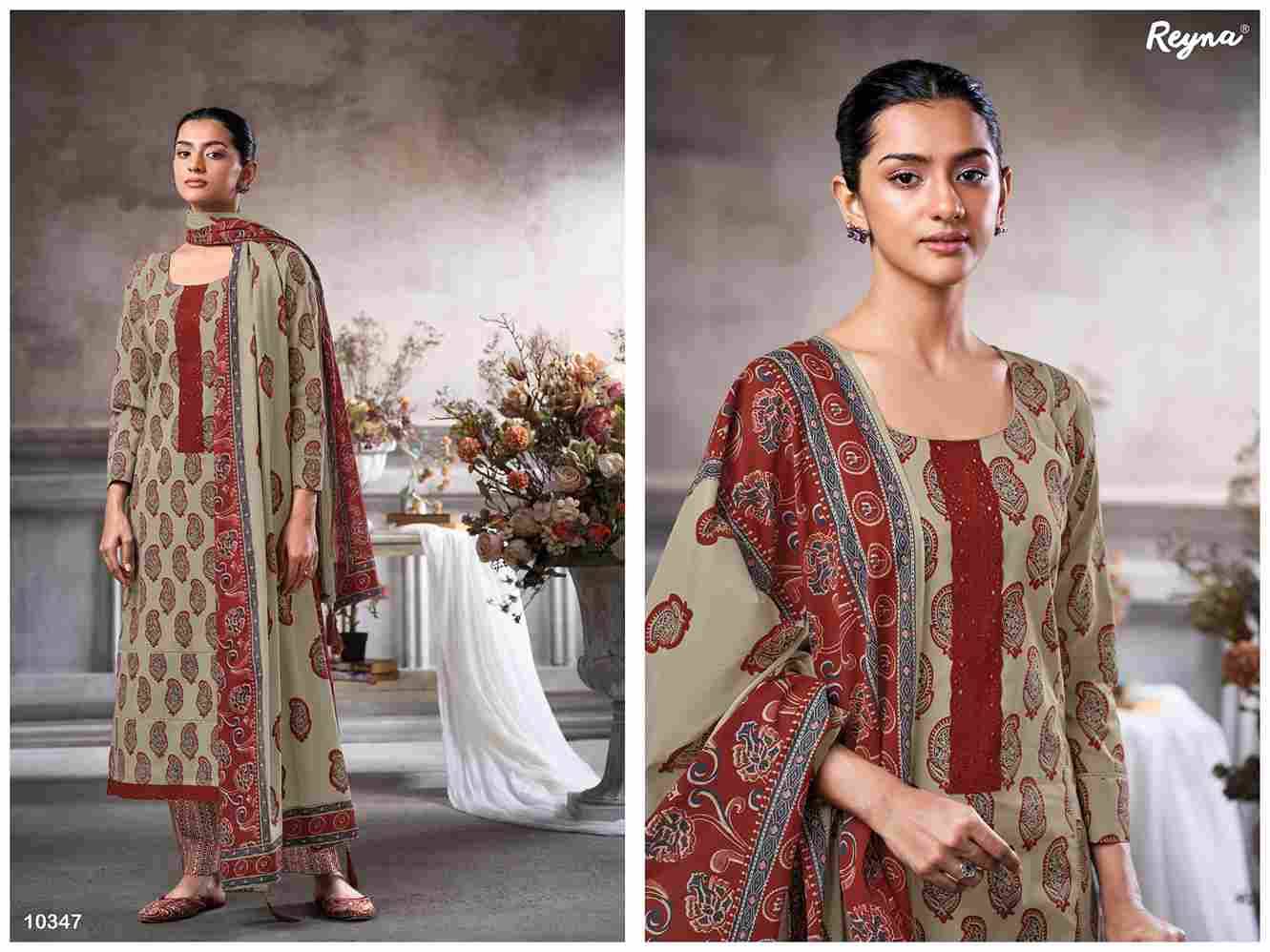 Ojjas By Reyna 10344 To 10347 Series Designer Stylish Fancy Colorful Beautiful Party Wear & Ethnic Wear Collection Pure Cotton Print Tops At Wholesale Price