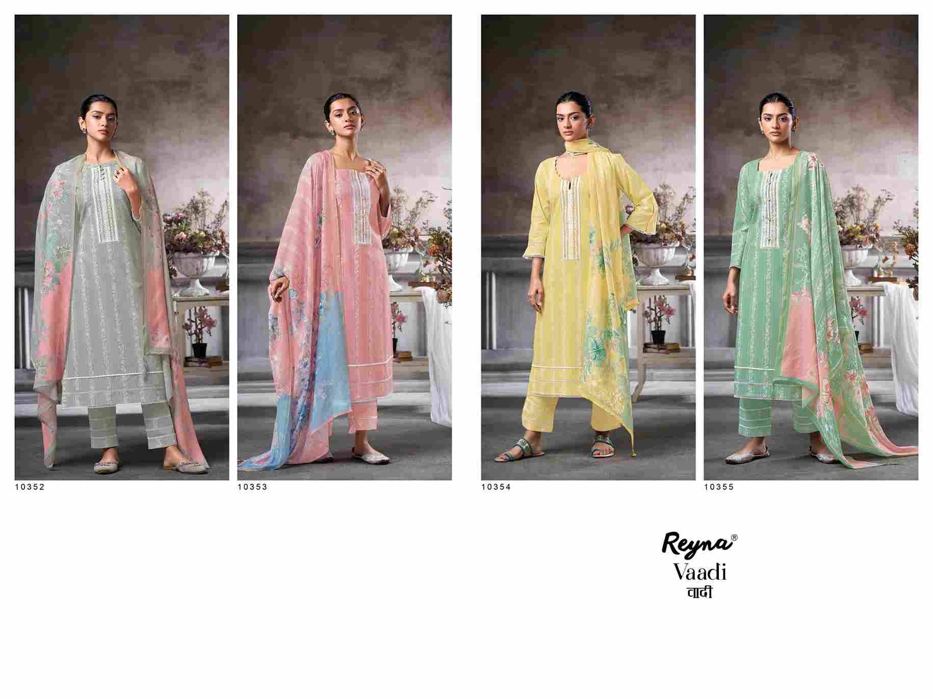 Vaadi By Reyna 10352 To 10355 Series Designer Stylish Fancy Colorful Beautiful Party Wear & Ethnic Wear Collection Pure Cotton Print Tops At Wholesale Price