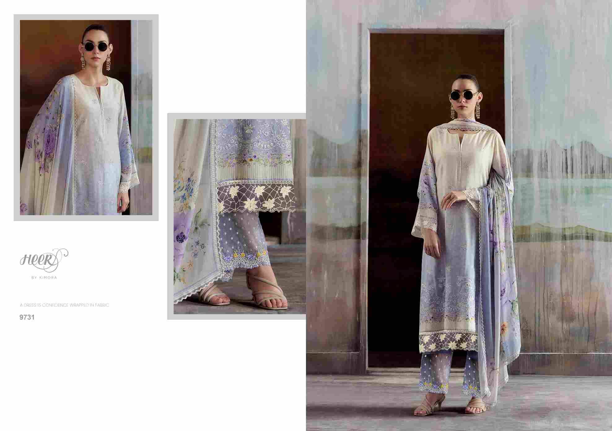 Aashiqi By Kimora Fashion 9731 To 9736 Series Designer Festive Suits Collection Beautiful Stylish Fancy Colorful Party Wear & Occasional Wear Pure Muslin Dresses At Wholesale Price