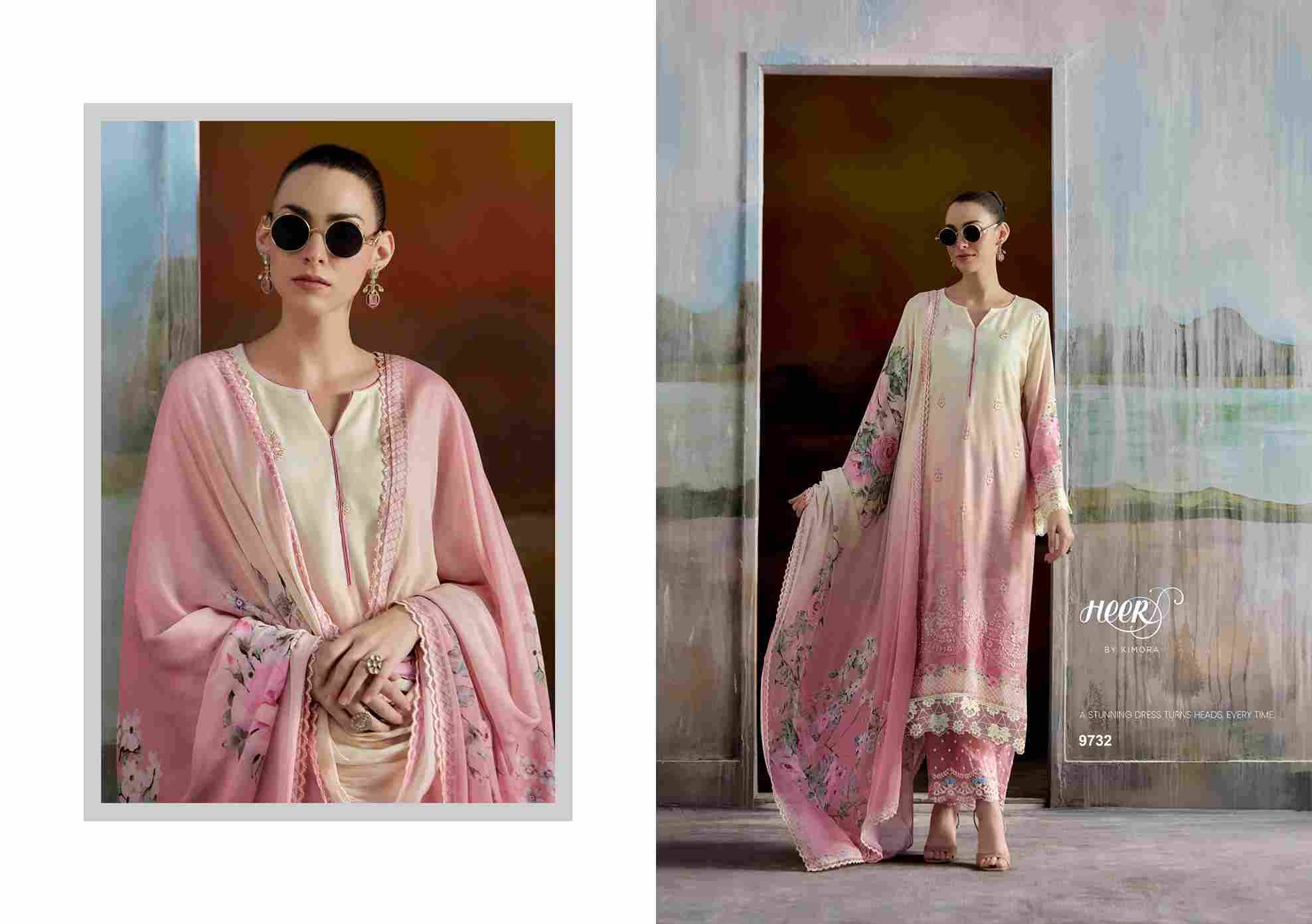 Aashiqi By Kimora Fashion 9731 To 9736 Series Designer Festive Suits Collection Beautiful Stylish Fancy Colorful Party Wear & Occasional Wear Pure Muslin Dresses At Wholesale Price