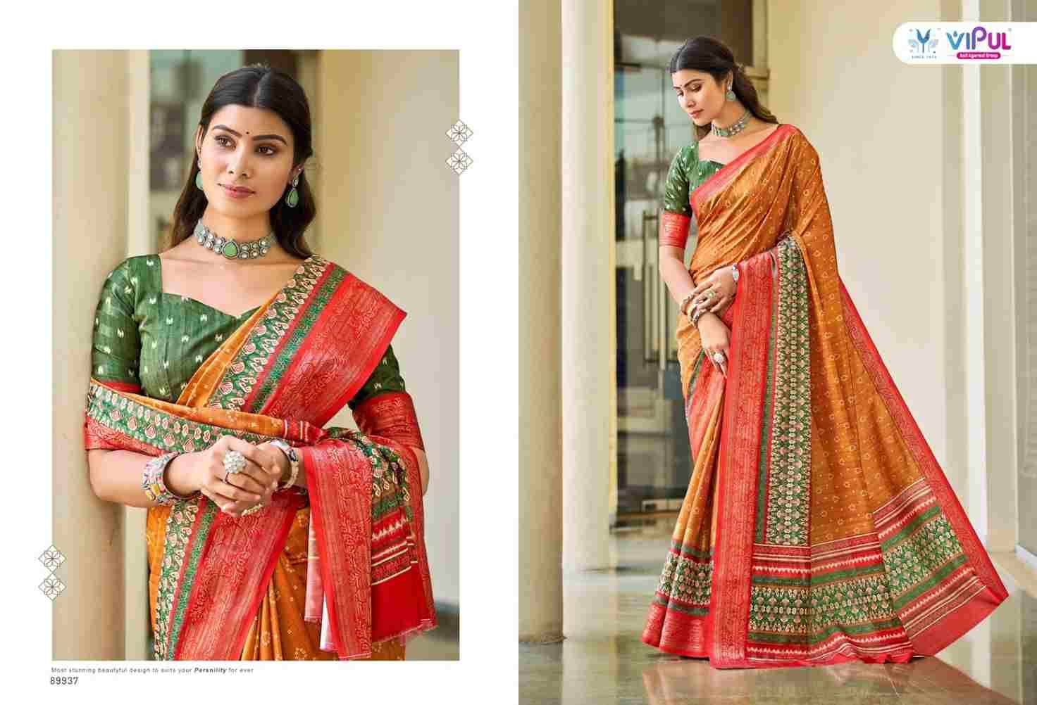 Ridhima By Vipul Fashion 89937 To 89942 Series Indian Traditional Wear Collection Beautiful Stylish Fancy Colorful Party Wear & Occasional Wear Silk Sarees At Wholesale Price
