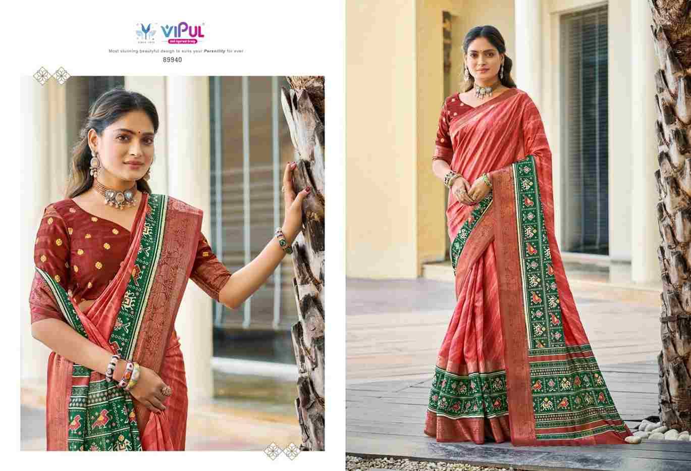 Ridhima By Vipul Fashion 89937 To 89942 Series Indian Traditional Wear Collection Beautiful Stylish Fancy Colorful Party Wear & Occasional Wear Silk Sarees At Wholesale Price