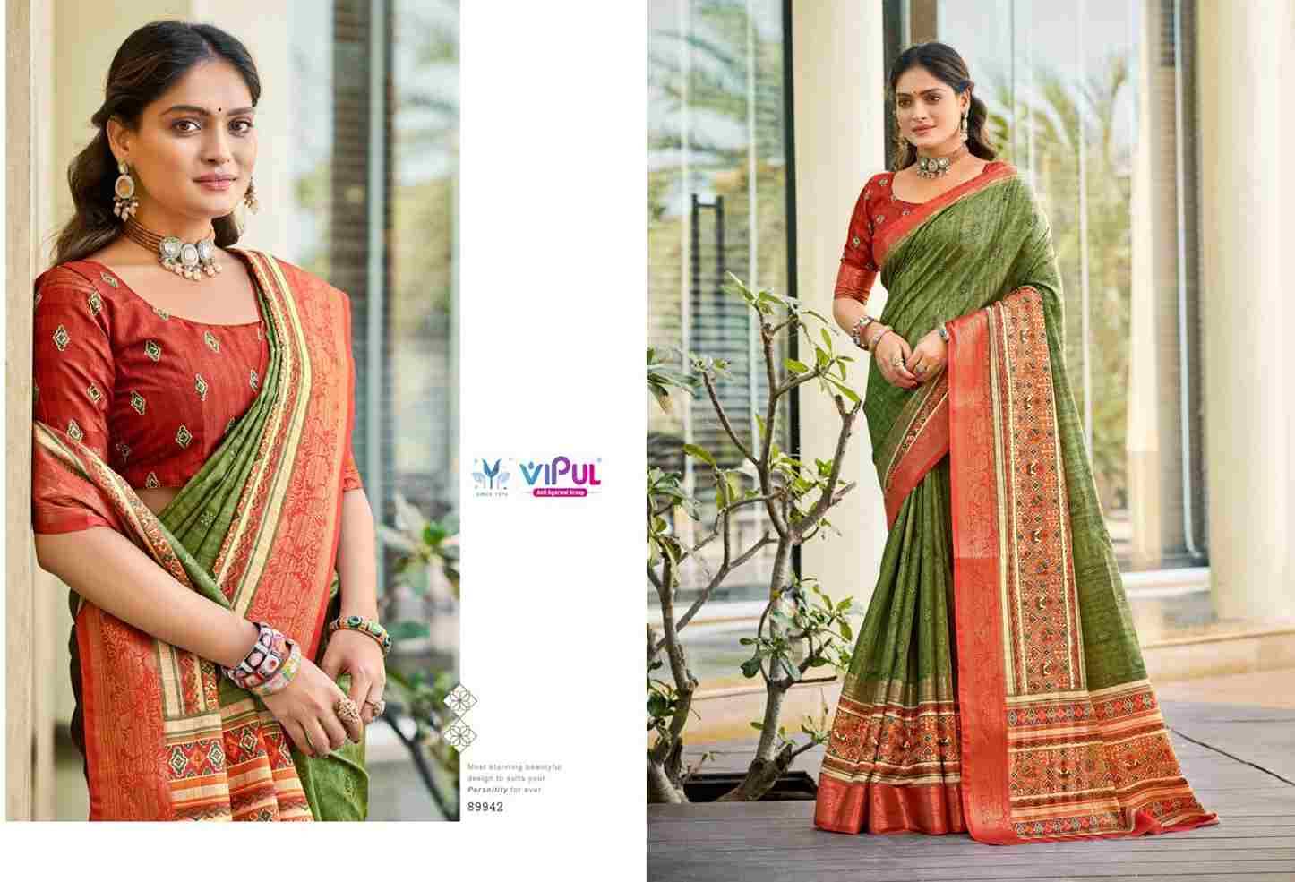 Ridhima By Vipul Fashion 89937 To 89942 Series Indian Traditional Wear Collection Beautiful Stylish Fancy Colorful Party Wear & Occasional Wear Silk Sarees At Wholesale Price