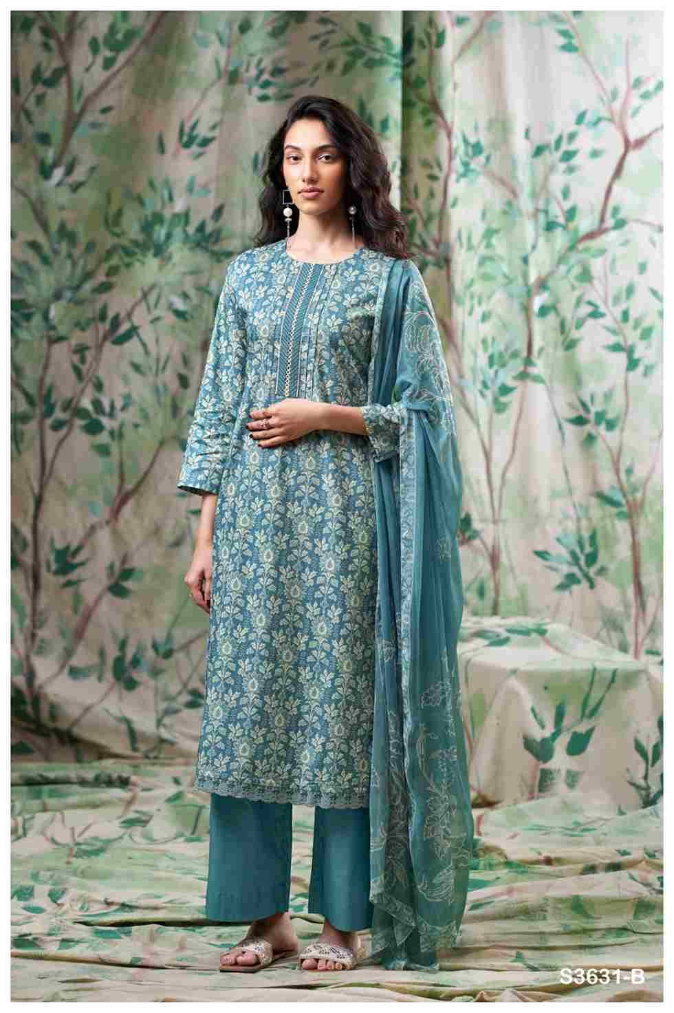 Bexley-3631 By Ganga Fashion 3631-A To 3631-D Series Beautiful Festive Suits Colorful Stylish Fancy Casual Wear & Ethnic Wear Pure Cotton Dresses At Wholesale Price