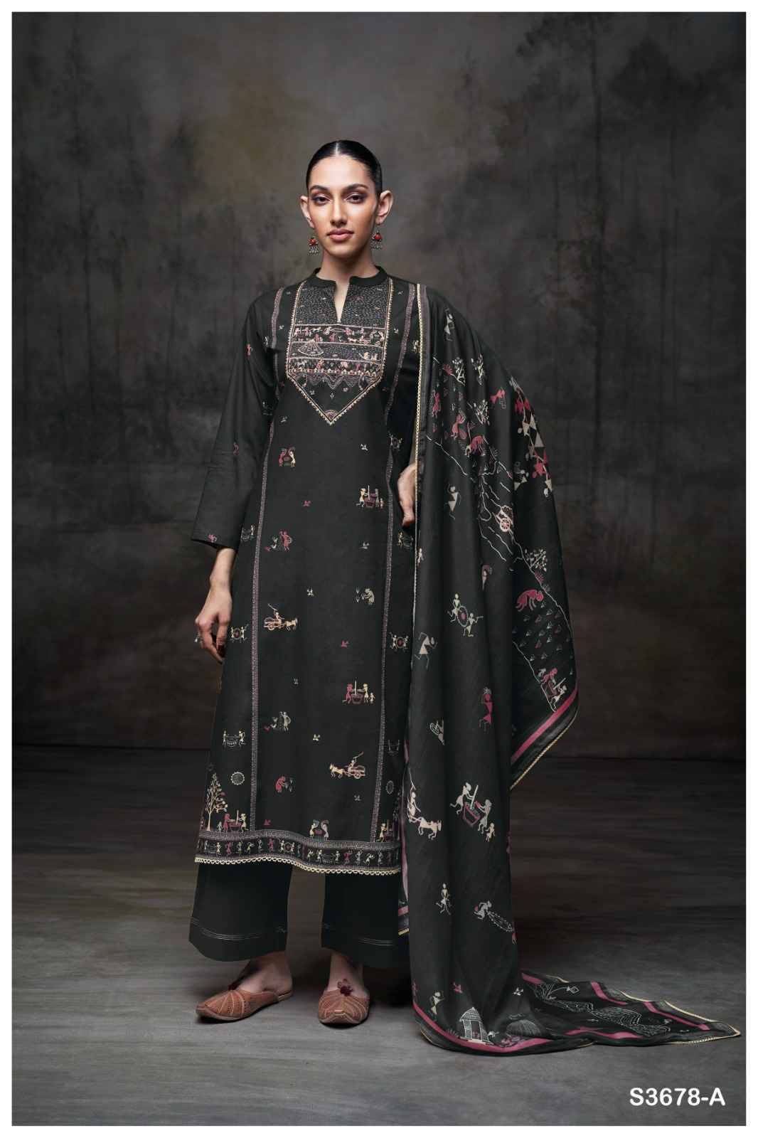 Ipsita-3678 By Ganga Fashion 3678-A To 3678-D Series Beautiful Festive Suits Colorful Stylish Fancy Casual Wear & Ethnic Wear Pure Cotton Dresses At Wholesale Price