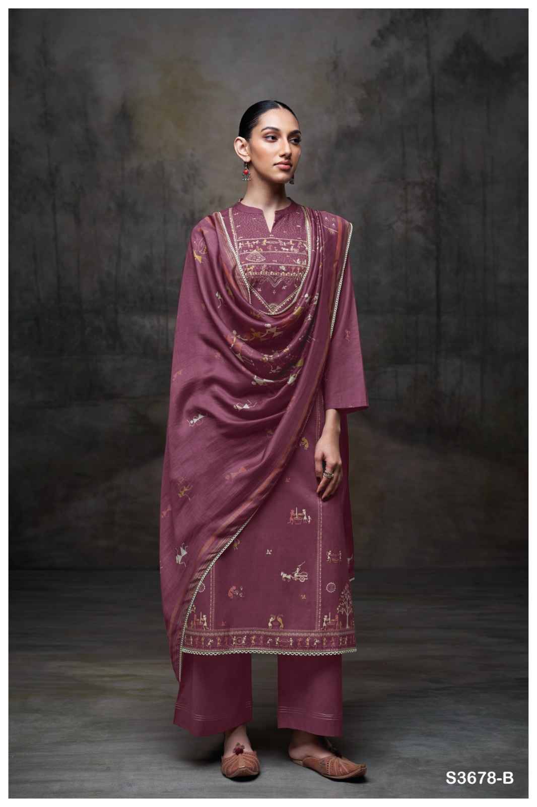 Ipsita-3678 By Ganga Fashion 3678-A To 3678-D Series Beautiful Festive Suits Colorful Stylish Fancy Casual Wear & Ethnic Wear Pure Cotton Dresses At Wholesale Price