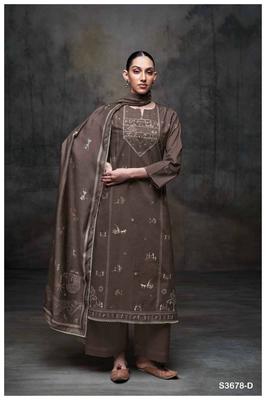 Ipsita-3678 By Ganga Fashion 3678-A To 3678-D Series Beautiful Festive Suits Colorful Stylish Fancy Casual Wear & Ethnic Wear Pure Cotton Dresses At Wholesale Price