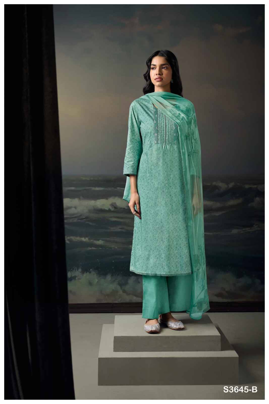 Nivara-3645 By Ganga Fashion 3645-A To 3645-D Series Beautiful Festive Suits Colorful Stylish Fancy Casual Wear & Ethnic Wear Pure Cotton Dresses At Wholesale Price