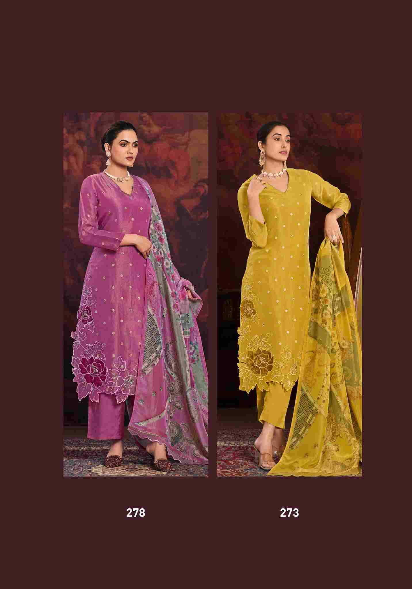 Dishita By T And M Designer Studio Beautiful Festive Suits Colorful Stylish Fancy Casual Wear & Ethnic Wear Simmer Jacqaurd Dresses At Wholesale Price