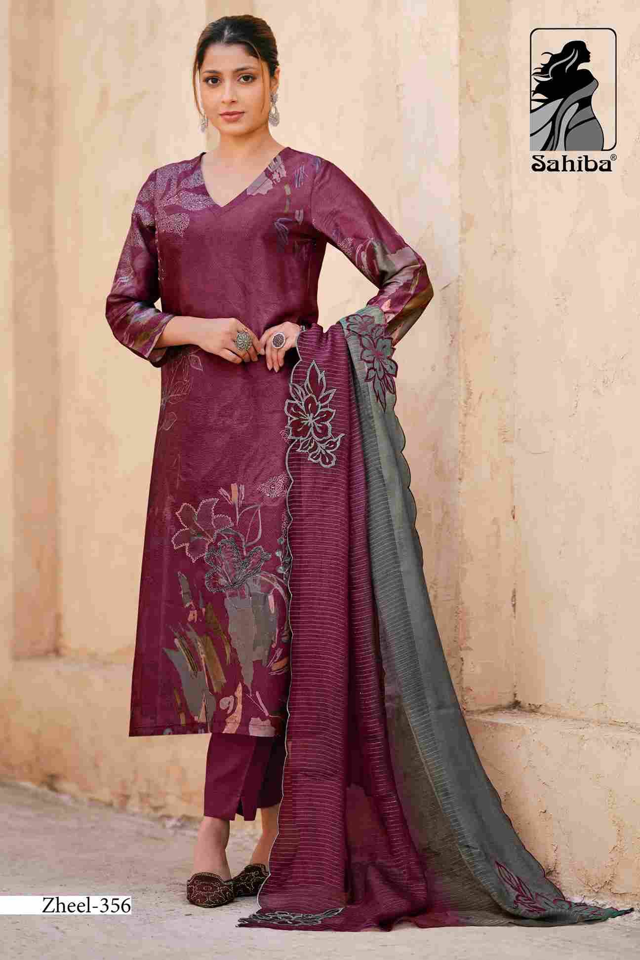 Zheel By Sahiba Fabrics Beautiful Festive Suits Colorful Stylish Fancy Casual Wear & Ethnic Wear Pure Russian Silk Dresses At Wholesale Price