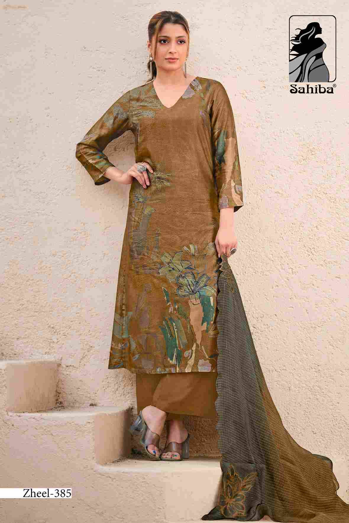 Zheel By Sahiba Fabrics Beautiful Festive Suits Colorful Stylish Fancy Casual Wear & Ethnic Wear Pure Russian Silk Dresses At Wholesale Price