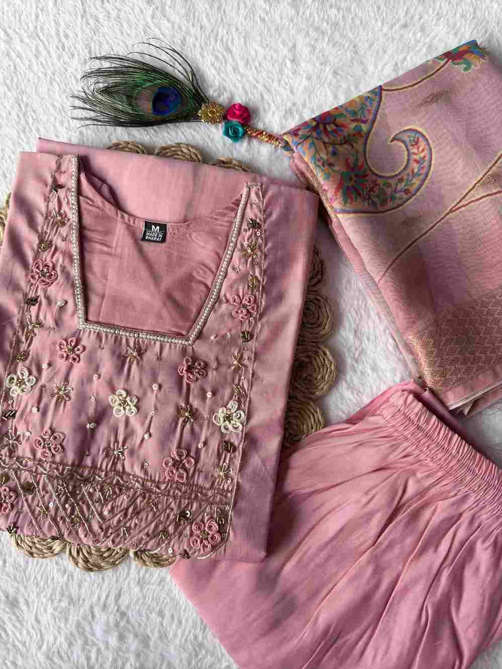 Kr-369 By Fashid Wholesale Designer Festive Suits Collection Beautiful Stylish Fancy Colorful Party Wear & Occasional Wear Roman Silk Kurti With Pent At Wholesale Price