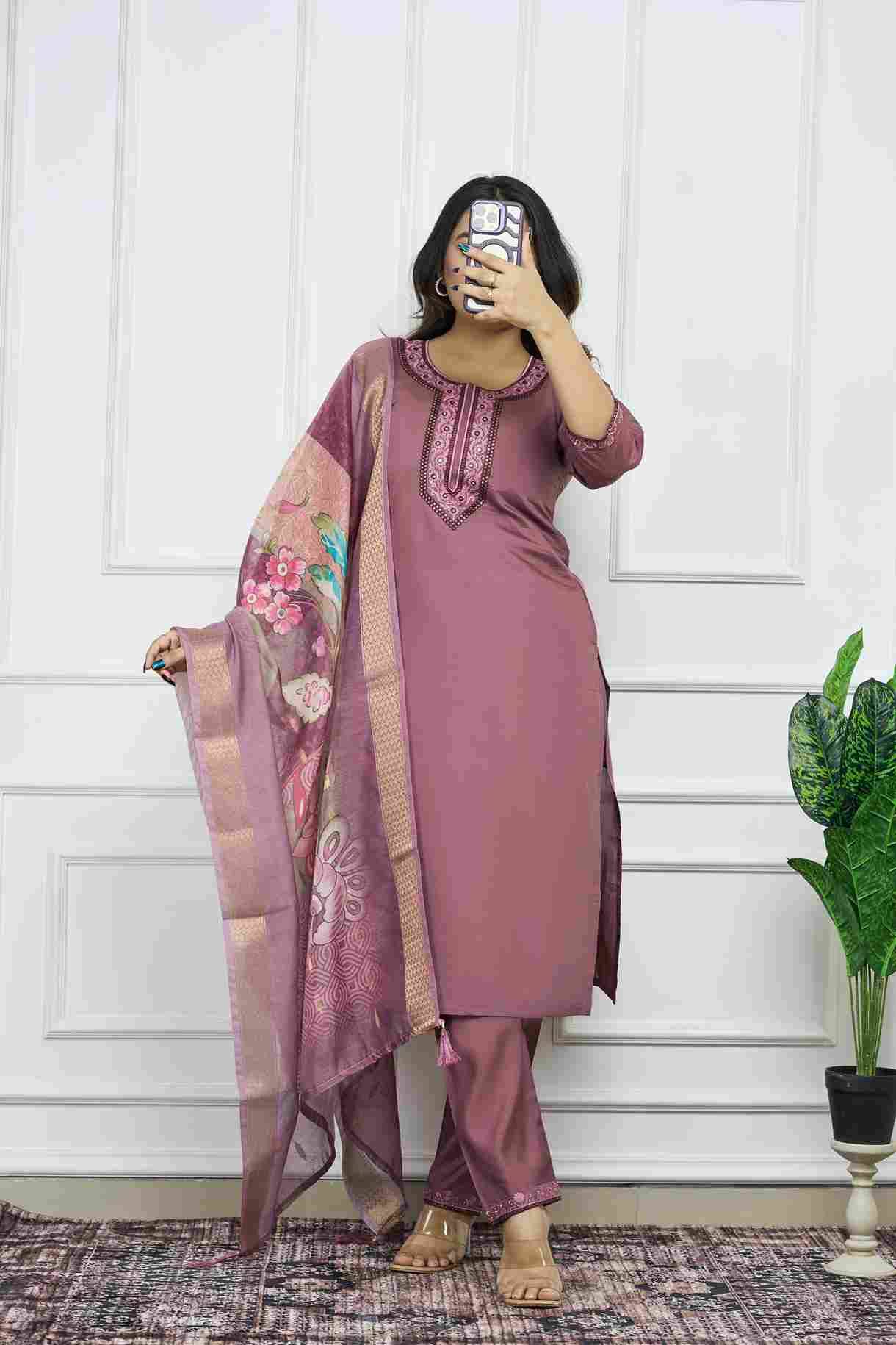 Kr-373 By Fashid Wholesale Designer Festive Suits Collection Beautiful Stylish Fancy Colorful Party Wear & Occasional Wear Roman Silk Kurti With Pent At Wholesale Price