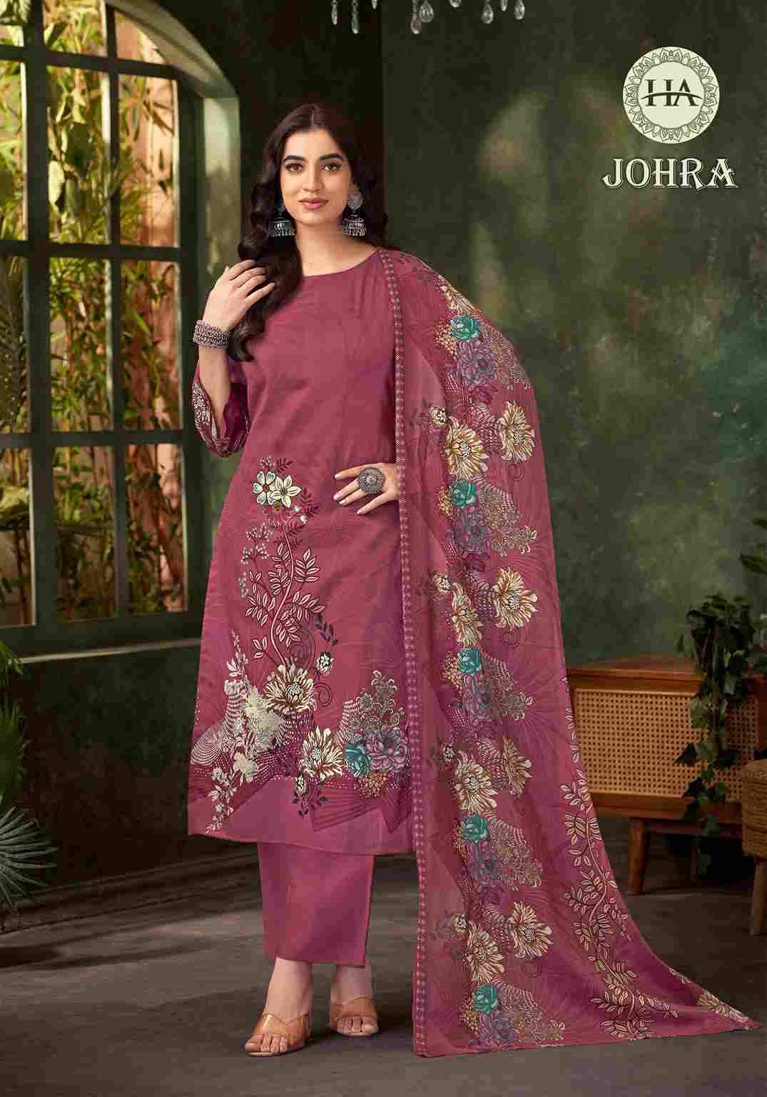 Johra By Harshit Fashion Hub 1921-738-01 To 1921-738-06 Series Beautiful Festive Suits Stylish Fancy Colorful Casual Wear & Ethnic Wear Pure Jam Cotton Dresses At Wholesale Price
