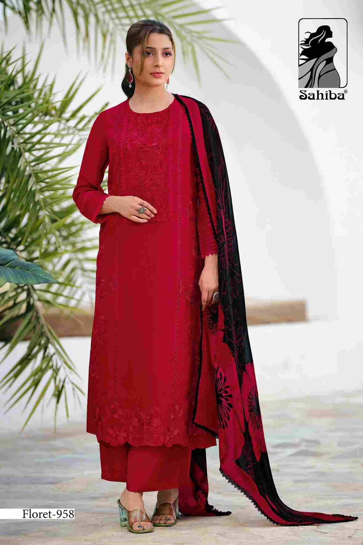 Floret By Sahiba Fabrics Beautiful Festive Suits Colorful Stylish Fancy Casual Wear & Ethnic Wear Organza Silk Dresses At Wholesale Price