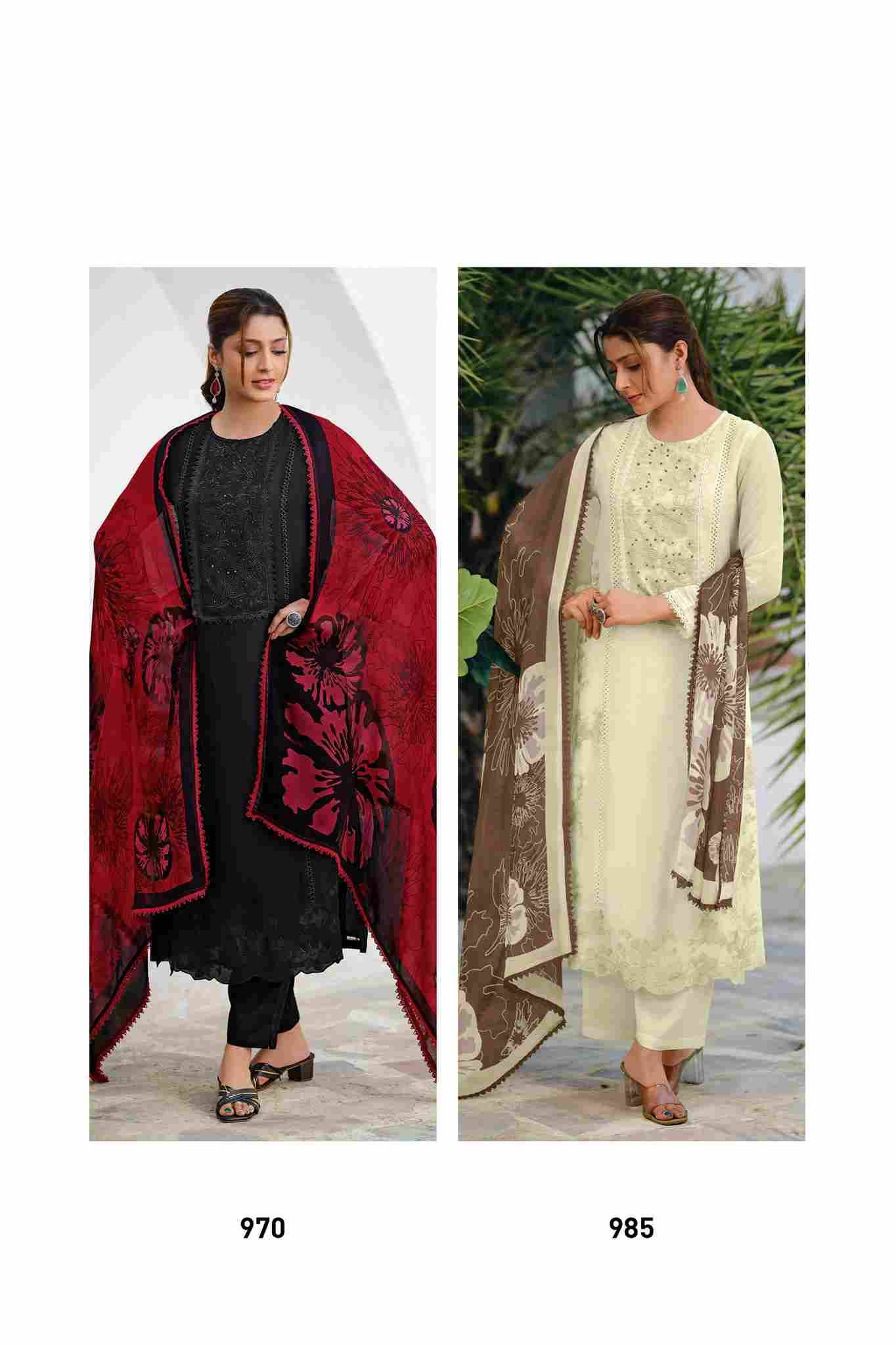Floret By Sahiba Fabrics Beautiful Festive Suits Colorful Stylish Fancy Casual Wear & Ethnic Wear Organza Silk Dresses At Wholesale Price