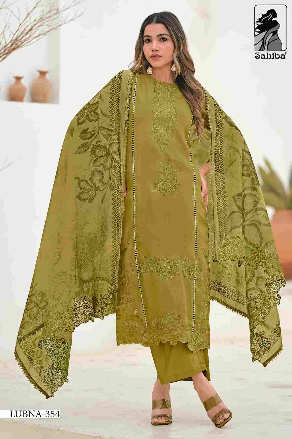Lubna By Sahiba Fabrics Beautiful Festive Suits Colorful Stylish Fancy Casual Wear & Ethnic Wear Organza Silk Dresses At Wholesale Price