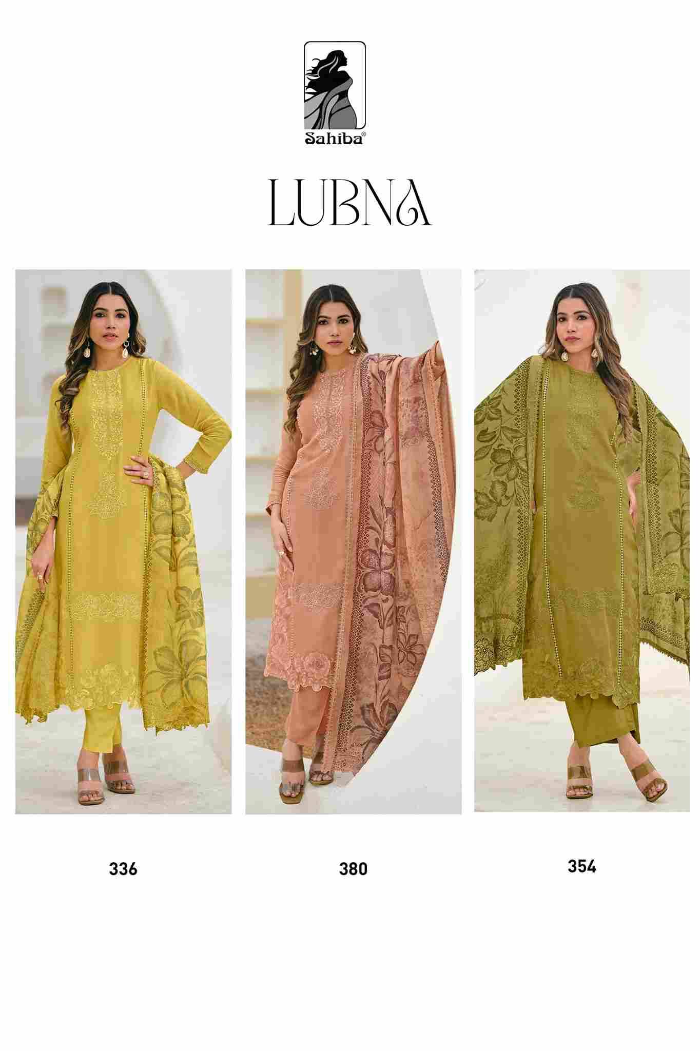 Lubna By Sahiba Fabrics Beautiful Festive Suits Colorful Stylish Fancy Casual Wear & Ethnic Wear Organza Silk Dresses At Wholesale Price