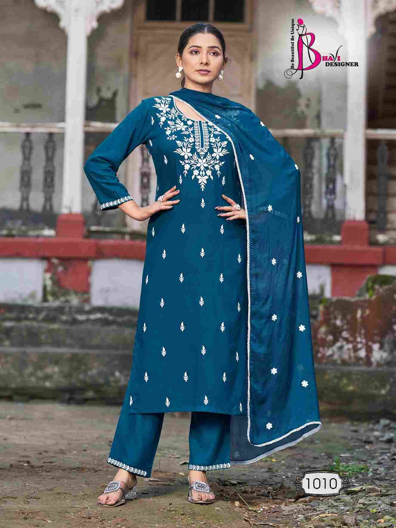 Status Vol-3 By Bhavi Designer 1009 To 1012 Series Beautiful Festive Suits Stylish Fancy Colorful Casual Wear & Ethnic Wear Heavy Rayon Dresses At Wholesale Price